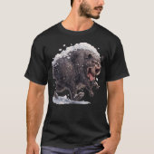 冬眠中のクマTシャツ Tシャツ (正面)