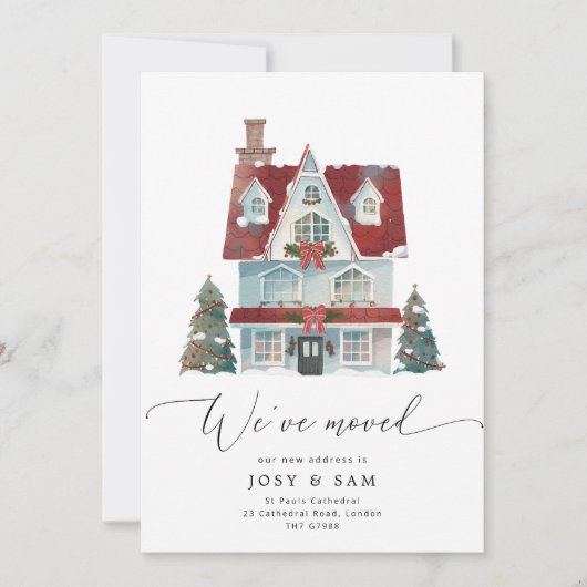 冬私たちは動く発表を移動した 招待状 (正面)