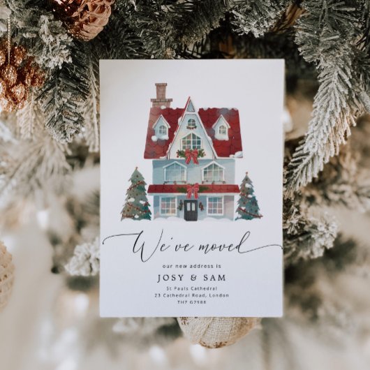 冬私たちは動く発表を移動した 招待状