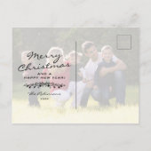 冬素朴のクリスマス・ホリデー4写真 案内ポストカード (裏面)