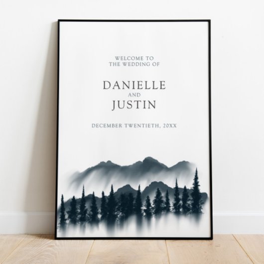 冬素朴のワンダーラ結婚ンド |ウェルカムポスター ポスター