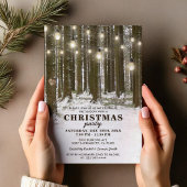 冬素朴の企業のクリスマスホリデーパーティー 招待状