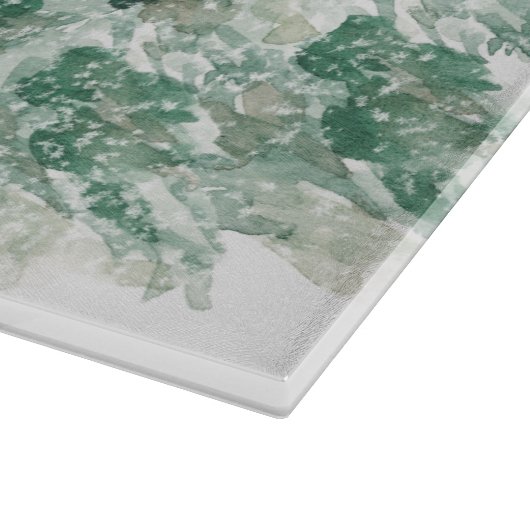 冬素朴の森林動物 カッティングボード (角)