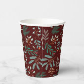 冬素朴の紅葉パターン 紙コップ (右)