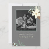 冬素朴の紅葉フラット5 x 7グリーティングカード カード (正面)