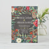 冬素朴の花と果実 | 黒板 招待状 (スタンド正面)