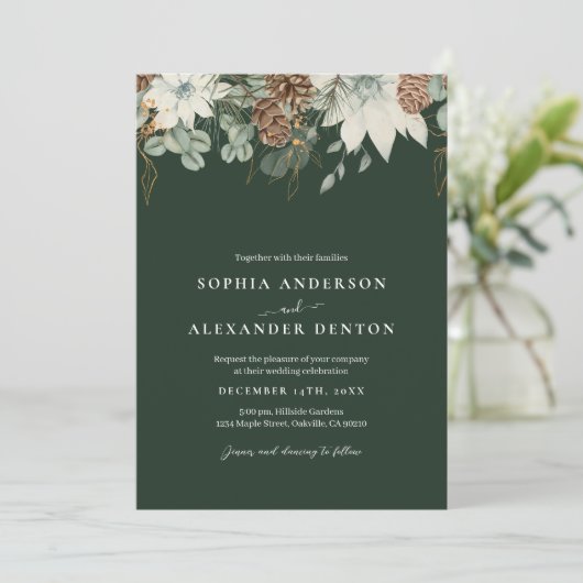 冬素朴の花 招待状 (スタンド正面)