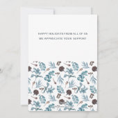 冬素朴の葉の実と明メリーるい シーズンカード (裏面)