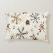 冬素朴の雪の結晶 アクセントクッション (裏面)