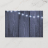 冬素朴フローラ結婚の海軍エレガントRSVP エンクロージャーカード (裏面)