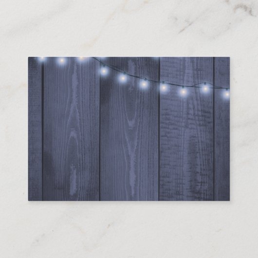 冬素朴フローラ結婚の海軍エレガントRSVP エンクロージャーカード (裏面)