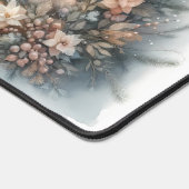 冬素朴出生の花模様 デスクマット (コーナー)