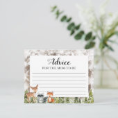 冬素朴動物ウッドランドアドバイスforママ エンクロージャーカード (スタンド正面)