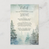 冬素朴松の森のウッドラ結婚ンド詳細 エンクロージャーカード (正面)