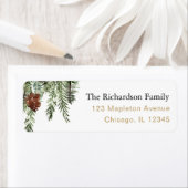 冬素朴松の樹冠 ラベル (インサイチュ)