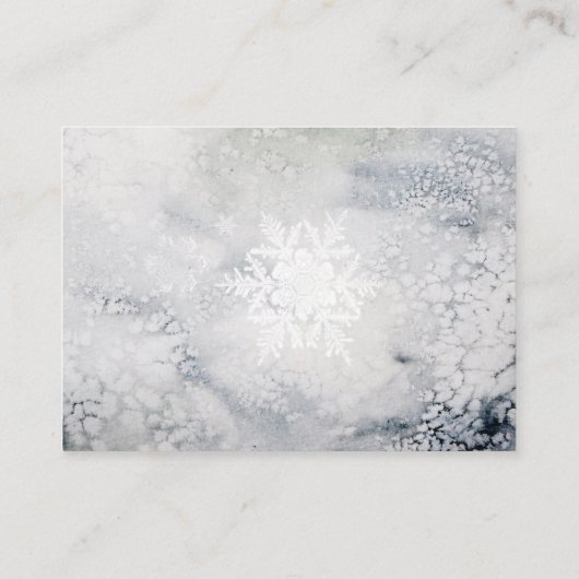 冬素朴松灯篭結婚詳細 エンクロージャーカード (裏面)