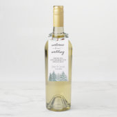 冬素朴松灯籠植物学結婚院 ボトルネックタグ (ボトル)