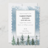 冬素朴松灯籠植物学結婚院 招待状 (正面)