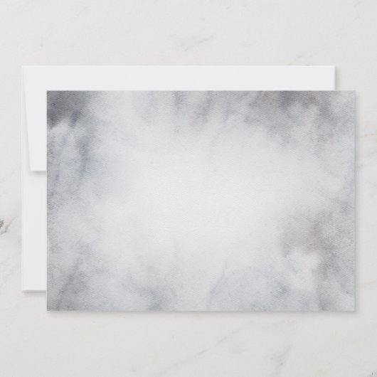 冬素朴松 |ベリーフローラ赤ちゃんシャワー 招待状 (裏面)