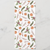 冬素朴植物学のメ結婚ニュー メニュー (裏面)