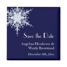 冬結婚に日付マグネットを保存