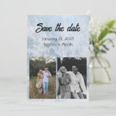 冬結婚雪救テンプレート 招待状 (スタンド正面)