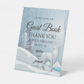 冬結婚雪 台座サイン (正面)