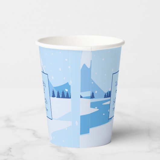 冬結婚雪 紙コップ (右)