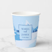 冬結婚雪 紙コップ (正面)