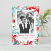 冬絵を描植物式クリスマスグリーティングカード シーズンカード (スタンド正面)