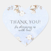 冬綿花男女兼用赤ちゃんシャワー ハートシール (正面)