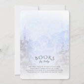 冬綿花赤ちゃんシャワー予約のリクエストと 招待状 (裏面)