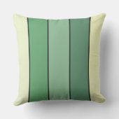 冬緑の黄色いストライプ紙オン水彩 アウトドアクッション (裏面)