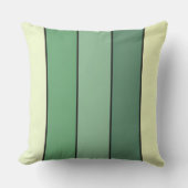 冬緑の黄色いストライプ紙オン水彩 アウトドアクッション (正面)