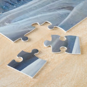 冬縁どの雪の風景にコリー ジグソーパズル (側面)