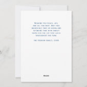 冬縁どの雪の風景クリスマスにコリー シーズンカード (裏面)