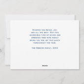 冬縁どの雪の風景クリスマスにコリー シーズンカード (裏面)