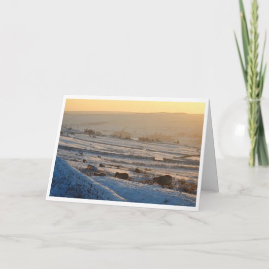 冬羊クリスマスカード カード (正面)