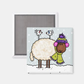 冬羊磁石 マグネット (正面/裏面)