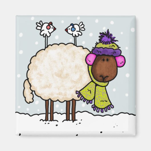 冬羊磁石 マグネット (正面)