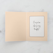 冬考えの窓からのコーヒー カード (内部)