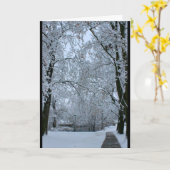 『冬考えるのシーン』 カード (黄色い花)