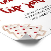 冬育児チップジャーアドバイスサインベビーシャワー ポスター (角)