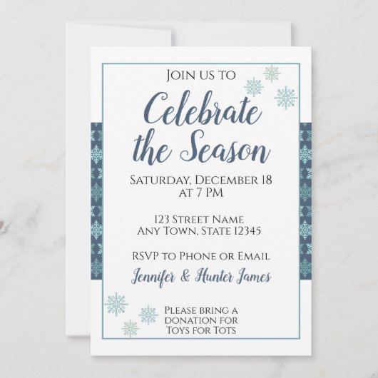 冬至のお招き 招待状 (正面)