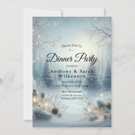 冬至のささやき 招待状 (正面)