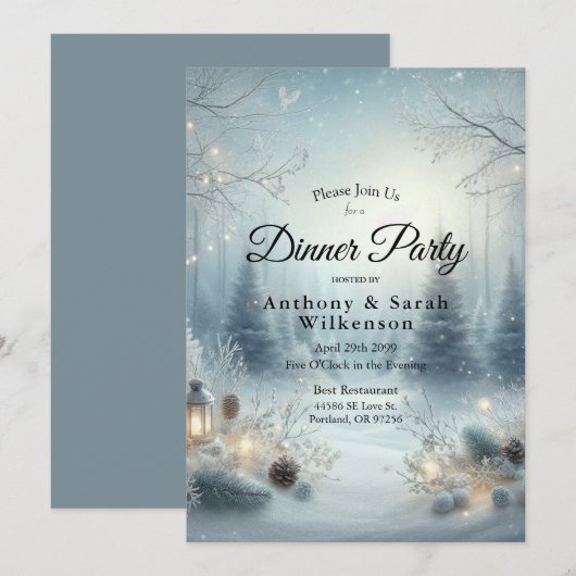 冬至のささやき 招待状 (正面/裏面)