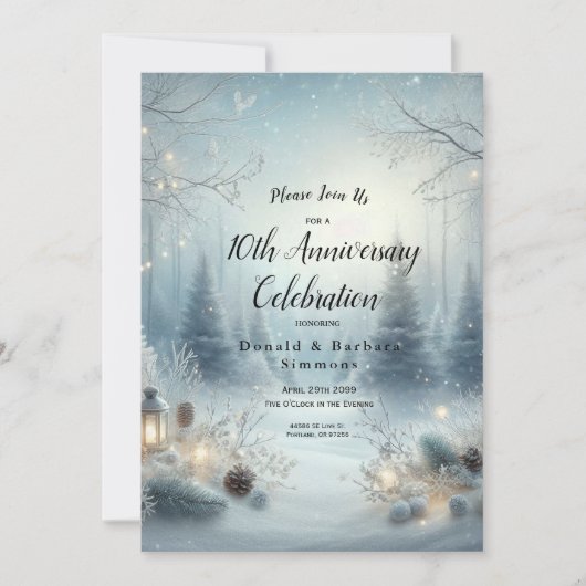 冬至のささやき 招待状 (正面)