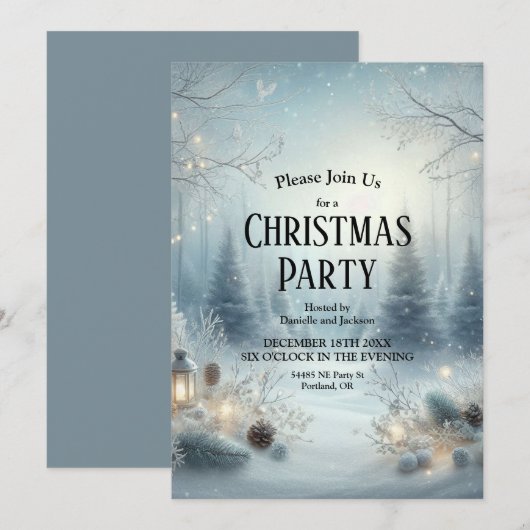 冬至のささやき 招待状 (正面/裏面)