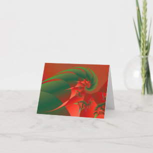 冬至のカッコいいの抽象芸術のファインアートのフラクタル シーズンカード