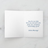 冬至のシカの雄鹿の休日カード カード (内部)